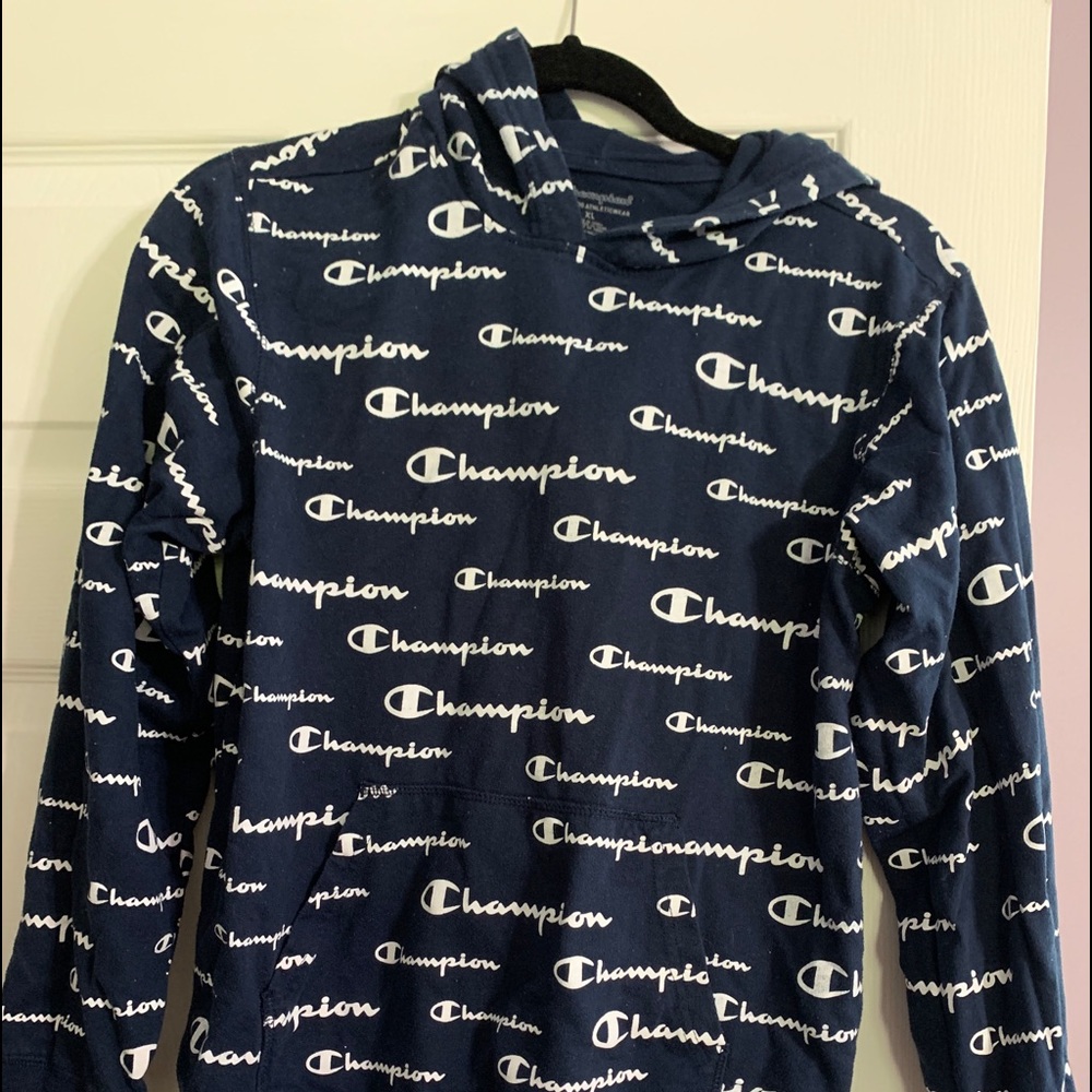 Navy blue Champion Hoodie